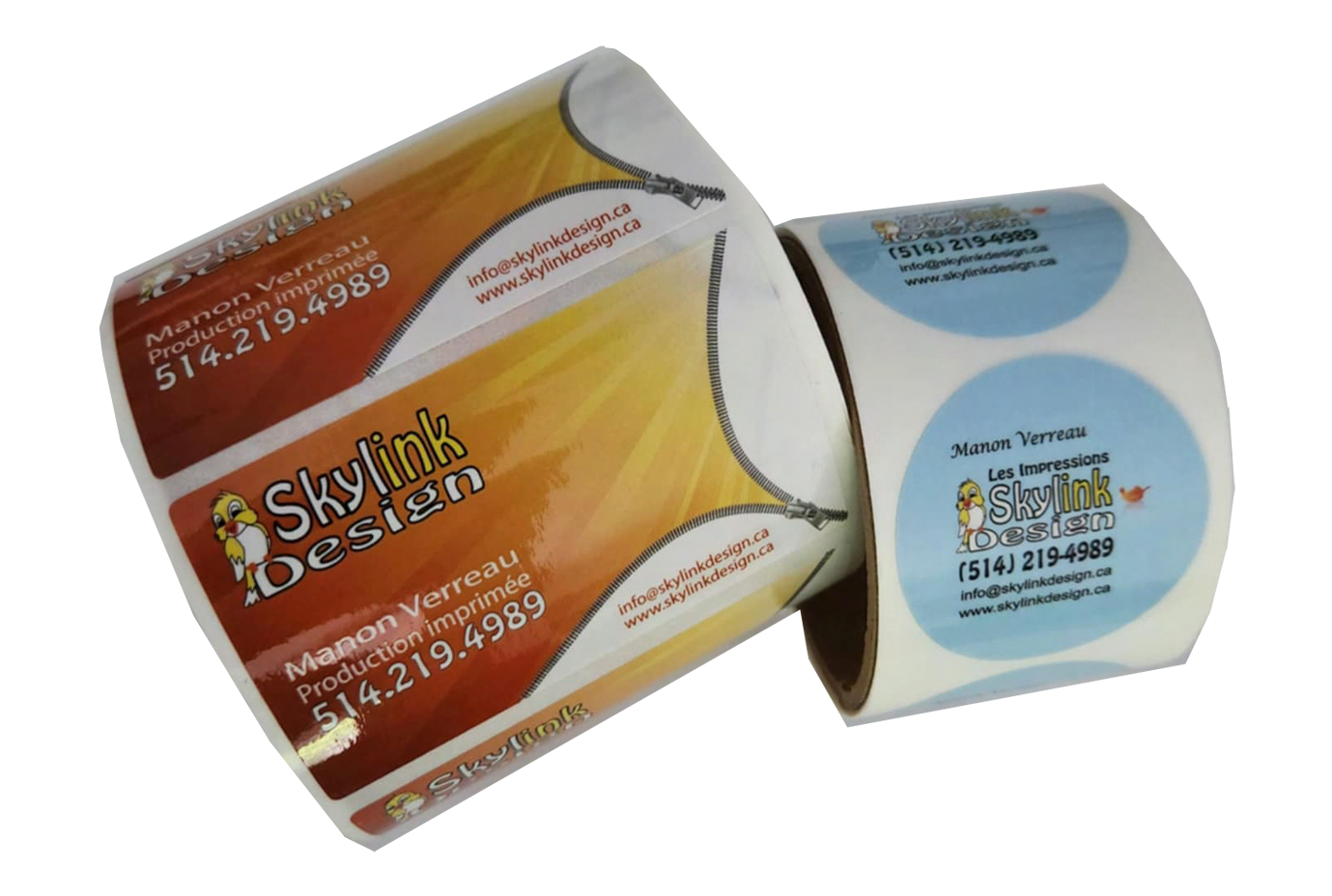 Étiquettes autocollantes Skylink Design